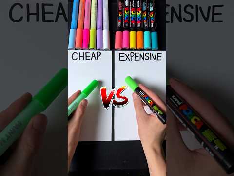 Drawing, But Cheap VS Expensive… (#shorts)