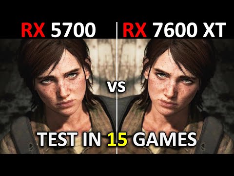 RX 5700 8GB vs RX 7600 XT 16GB | Test in 15 Games | 1440p | 2024