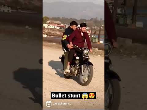 bullet stunt 😱 standard 350cc#short #bullet  #subscribe for more vedio