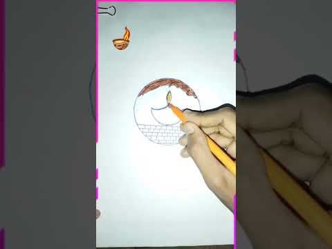 easy diya rangoli design|diwali diya drawing|diwali draw kaise karte hain#rangoli #rangolidesigns