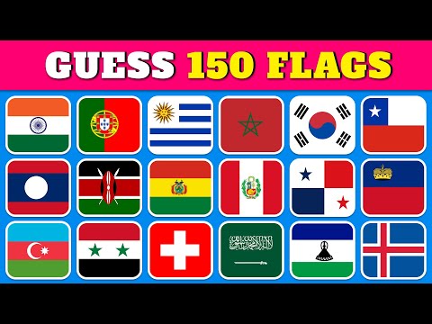 Guess the Country by the Flag Quiz 🚩 | Can You Guess the 150 Flags?