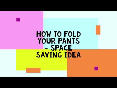 How to fold your cloth - Space saving ideas #spacesaving  #organising #ideas #housekeeping