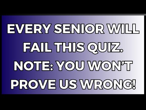 Invincible General Knowledge Quiz For Seniors 65+