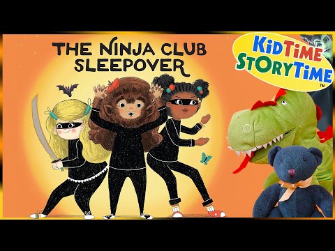 The NINJA CLUB Sleepover | Halloween read aloud for kids | Ninja book read aloud