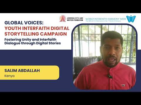 World Interfaith Harmony Week 2024: Youth Voices - Salim Abdallah, Kenya