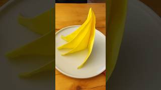 《Banana》Napkin fold Салфетка складывается #DIY #craft #decoration #artdelatable