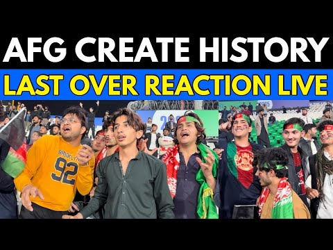 AFG Beat ENG Last Over Reaction | Historical Victory in Pakistan