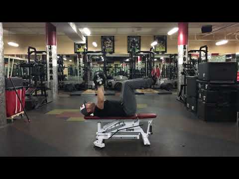 Dumbbell Chest Press Feet Elevated