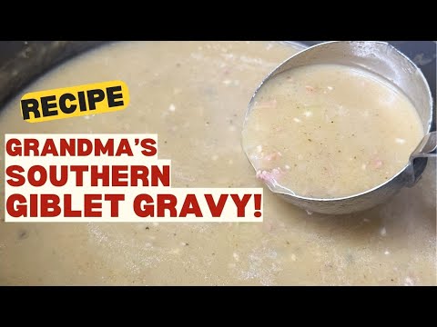 Grandma's Southern Giblet Gravy - Perfect w/ Cornbread Dressing! - I Heart Recipes