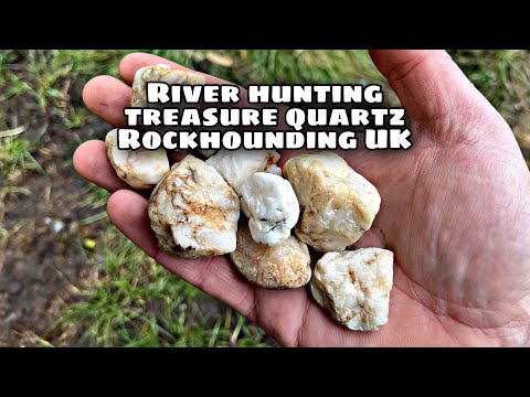 River hunting for Treasure and precious crystals Cumbria Rockhounding UK