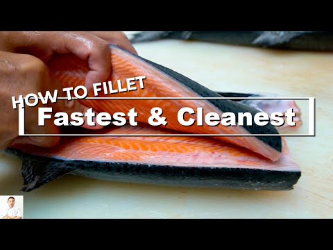 Is This The Fastest and Cleanest Way To Fillet A Whole Salmon?