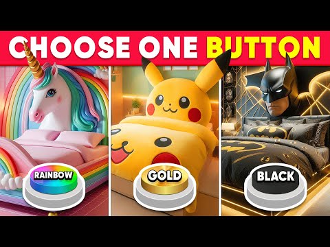 Choose One Button...! Rainbow, Gold or Black Edition 🌈⭐️🖤