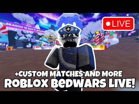 ITS CHRISTMAS! (Roblox Bedwars Live 🔴)