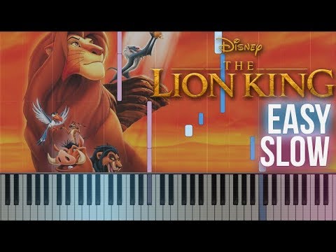 The Lion King - Can You Feel The Love Tonight | How To Play Piano Tutorial [SLOW EASY] + Sheets