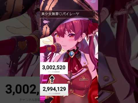 登録者300万人達成で泣くマリンだが嘘泣きで、その切り替えの早さが凄いｗｗ【ホロライブ切り抜き/宝鐘マリン】 #shorts