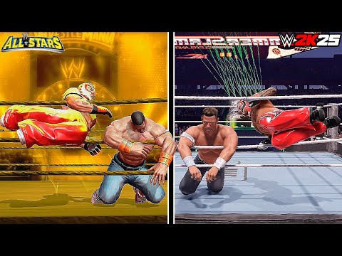 WWE All Stars Vs WWE 2K25! (Finishers Comparison)