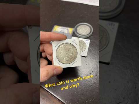 What coin is worth more and why?  Know your coins. #morgandollar #silverdollar #coincollecting #coin