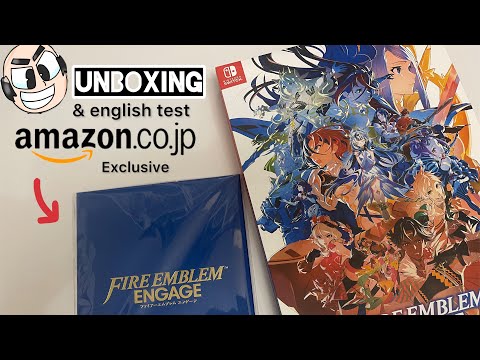 Fire Emblem Engage Elyos edition 🇯🇵 unboxing with amazon 🇯🇵 exclusive & english test