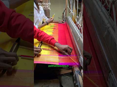 Making of Silk Paithani With Beautiful Colour #paithani #traditional #wear #designer #sareelove