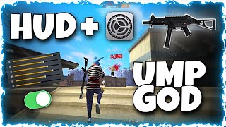 UMP GOD⚡ HUD + Setting ⚙️ | Poco x3📲