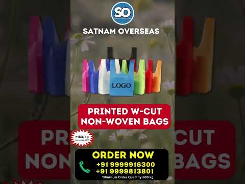 Non Woven Bag Manufacture D Cut Bag Wholesale Price | 9999916300 #bag #nonwovenbags #bagfactory