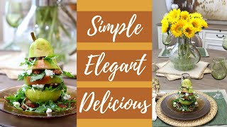 SIMPLE AND ELEGANT PEAR SALAD | ENTERTAINING FOR THE HOLIDAYS