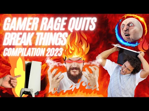 Gamer Rage Quits and Break Things Compilation 2023