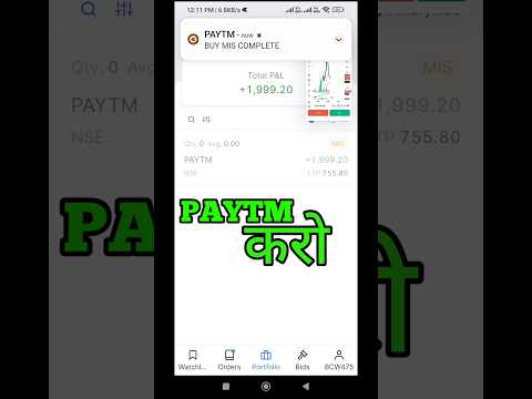 Live Trading Paytm | paytm Intraday trading #stockmarket #intraday #paytm #ytshorts #youtubeshorts