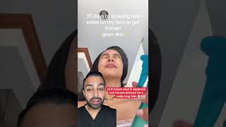 35 Days using rice water to achieve Glass Skin | Dr Somji reacts