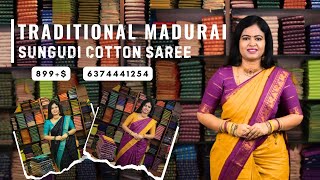 Traditional Madurai sungudi cotton saree @ 899+$ | Booking: 6374441254 | www.dsrsarees.com