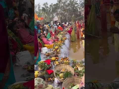 Chhath Puja 🙏🪔kailu Ghar ujad ||Surat dindoli park Surat Gujarat #chhathpuja #shorts #chhath #2024