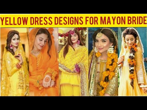 Latest Yellow Dresses For Mayon Bride 2021 || Ubtan Dresses || Fashionista Fairy.