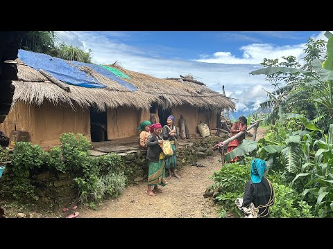 Beautiful Nepali Mountain village traditional life of nepal ||  nepali village life of nepal