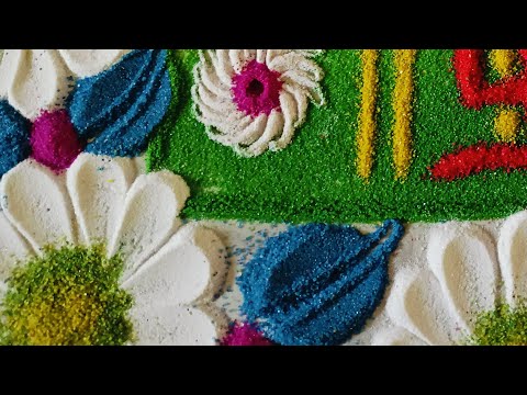 मकर संक्रातीसाठी हळदी कुंकू सोपी रांगोळी कोणालाही काढता येईल अशी #makarsankrantirangoli #decoration