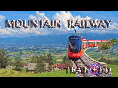 MOUNTAIN RAILWAY SWITZERLAND ✨ Get inspired by Rhine Valley Views from Train APPENZELL - ALTSTÄTTEN