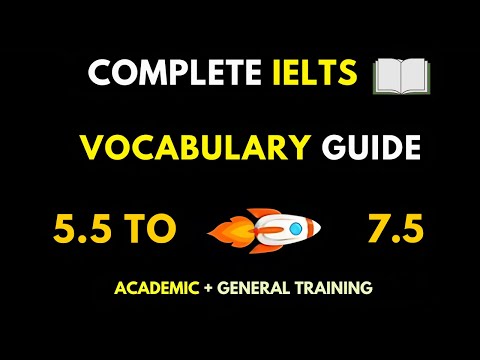 Complete IELTS Vocabulary List | IELTS Vocabulary