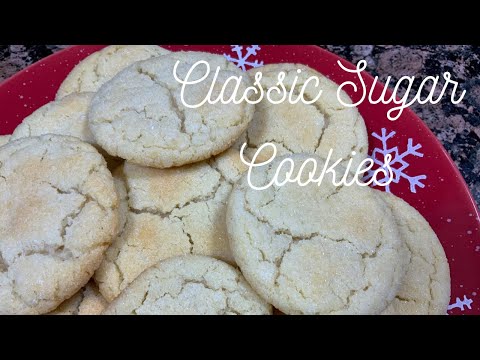 Homemade Sugar Cookies | How to Make Classic Sugar Cookies | Christmas Cookie Recipe