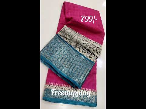 💥Excellent Quality of Soft Silk Sarees,contrast weaving zari border💥r#sarees#ytshorts#trendy#online#