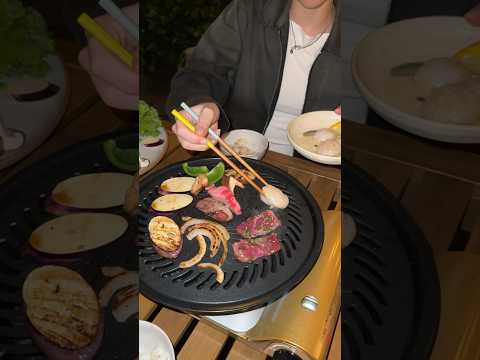 Dinner outside! #yakiniku #iwatani #bbq #grilling #summer #shortscooking #brooklyn #nyc