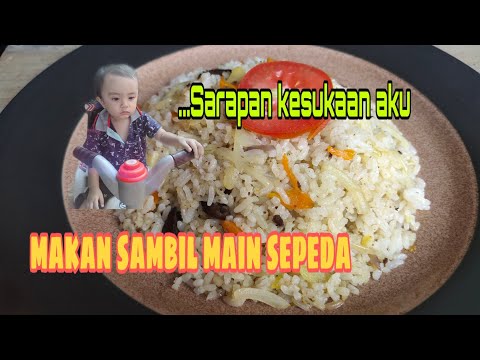 MENU SARAPAN YANG DISUKAI ANAK-ANAK (NASI GORENG BLUEBAND)