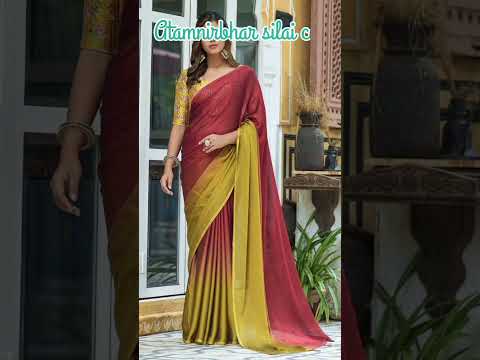 chiffon saree #company #blousedesign #shape #bestfashion #blo #technogamerz #chiffonsareecollection