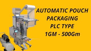 Fully Pneumatic Pouch Packaging Machine 1-500 gm