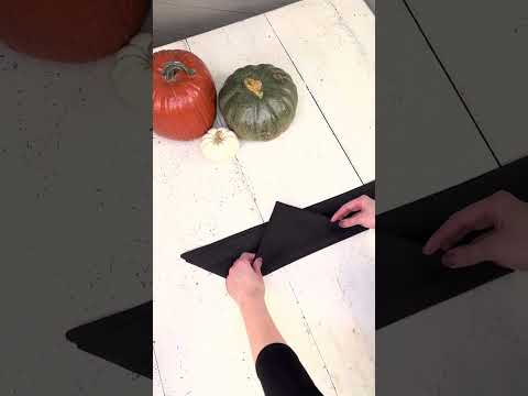 How to fold a bat napkin