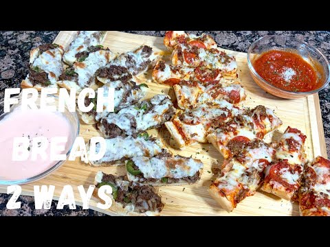 French Bread Pizza | Open-Faced Philly Cheesesteak | Game Day Snack Recipes