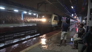 Rain Drenched Koyna Express Exhibits Simply Delightful Acceleration At Dadar, Mumbai !!!