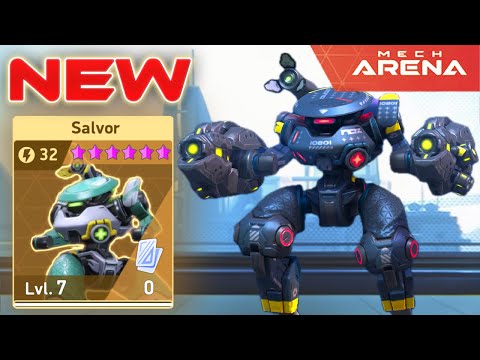 Salvor Is a Game-Changer! Support and Firepower in One Mech! ⚡🎯 Mech Arena