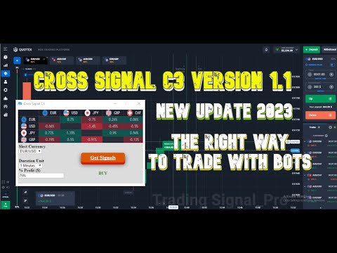 Cross Signal C3 Version 1.1 New Update 2023 - Binary Options Robot - 100% Success