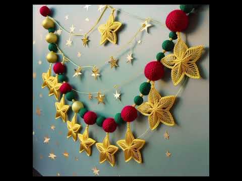 Crochet beautiful handmade decorations ideas crochet marry Christmas decorations#new#creativecrochet