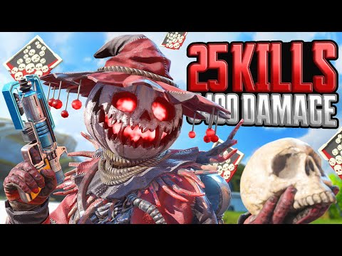 AMAZING Bloodhound 25 KILLS and 5,400 Damage Apex Legends Gameplay