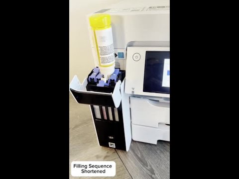 How to fill Epson EcoTank Pro Printer ink tanks | Office Printer | Refillable Printer